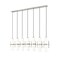 Z-Lite Cayden Linear Chandelier, 7-Light, 4.75 In.W x 54 In.L x 16.75 In.H, Brushed Nickel/Clear 1946P-7L-BN - alternate 1
